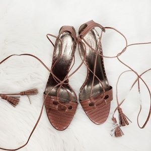 Banana Republic Shoes - Banana Republic Ankle Wrap Stiletto Sandal Leather Banana Republic Shoes - Banana Republic Ankle Wrap Stiletto Sandal Leather
